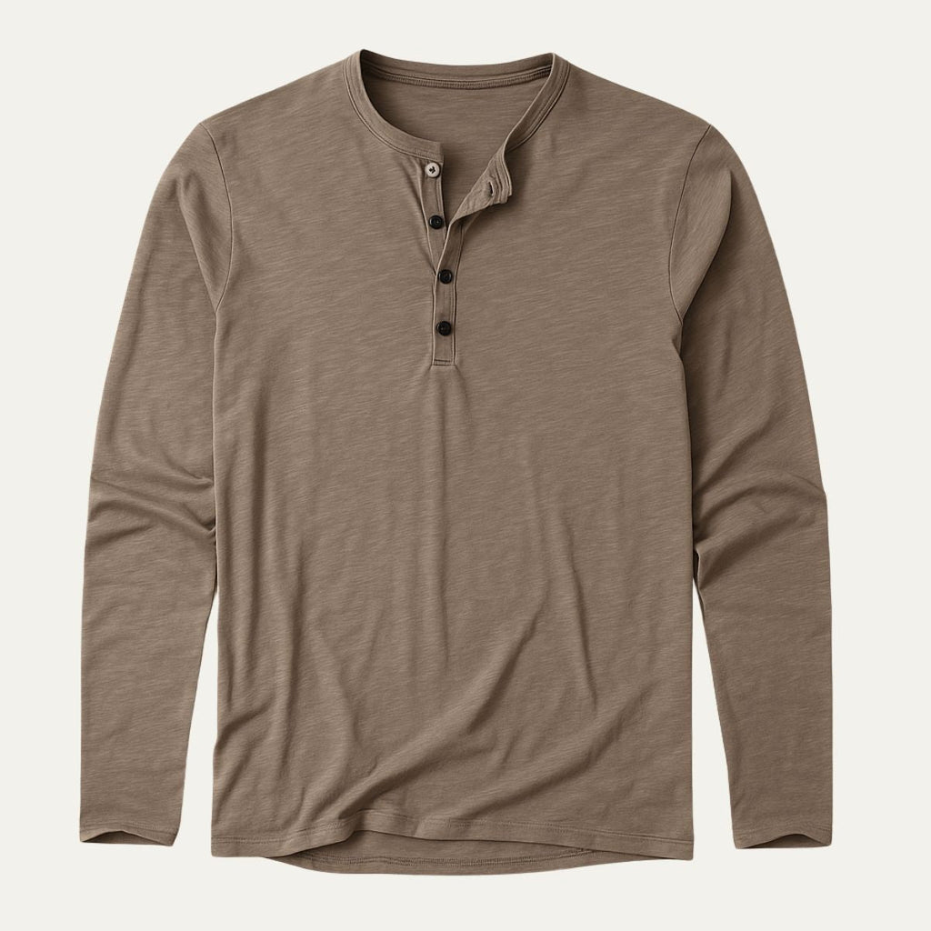 Long sleeve cotton polo shirt detail