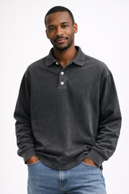 Men's Long Sleeve Polo Shirt - detail