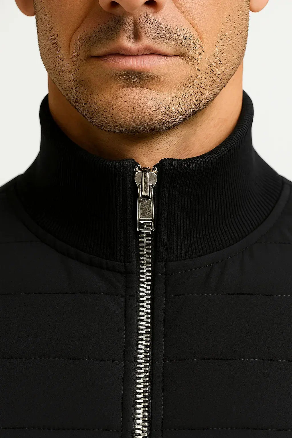 Men's Quilted Hybrid Jacket - detail