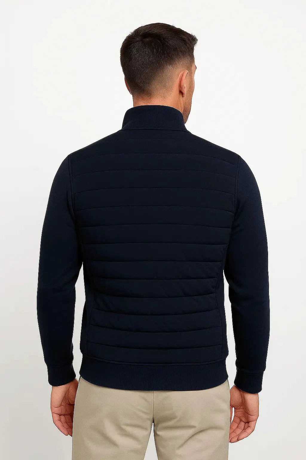 Men's Quilted Hybrid Jacket - detail