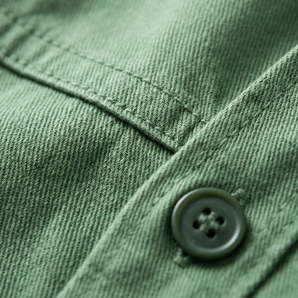 Hartwell & Co Men's Relaxed Fit Cotton Overshirt - detail
