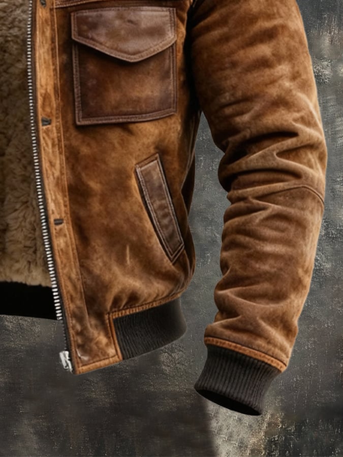 Men's Sherpa Lined Jacket - back