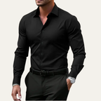 Colton & Rhodes Men's Slim Fit Stretch Dress Shirt White - detail