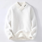 Ellsworth & Rowe Men's Wool Pullover Sweater - White