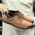 Oliver Comfort Fit Low-Top Moc-Toe Shoes | Lace-Up Solid Moc-Toe Shoes