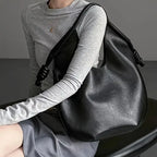 Rosie Slouchy Tote Bag | Knotted Detail Top Handle Tote Bag