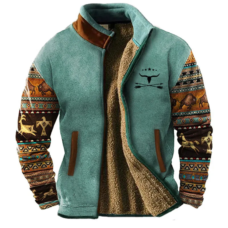 Sebastian Relaxed Fit Jacket | Sherpa Lined Zipper Jacket