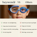 Anti-Fog Swim Goggles for Kids and Adults | Leak-Resistant Snap Strap Goggles