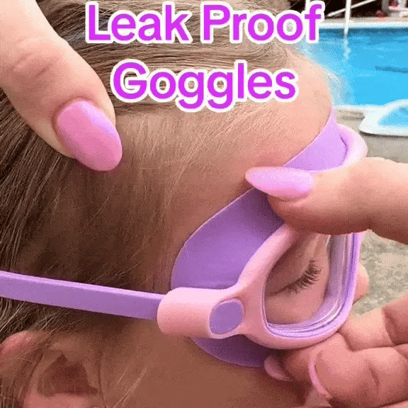 Anti-Fog Swim Goggles for Kids and Adults | Leak-Resistant Snap Strap Goggles