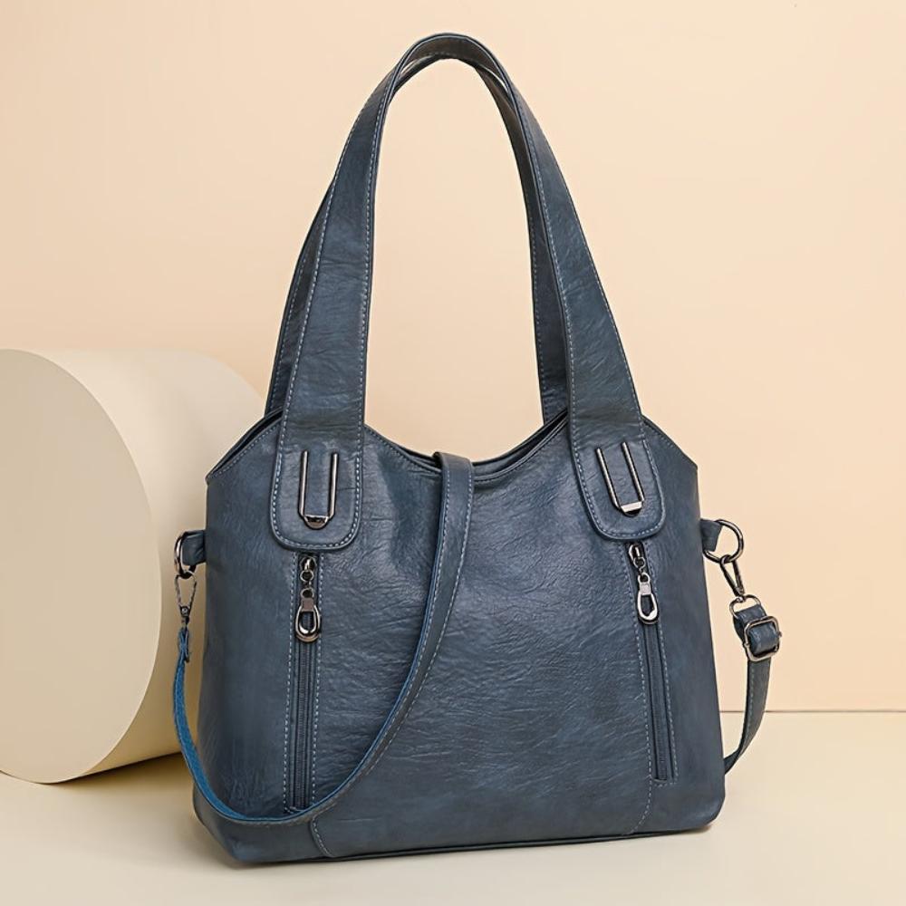 Venice Notte Vegan Handbag | Slouchy Chic Modern-Inspired Shoulder Bag
