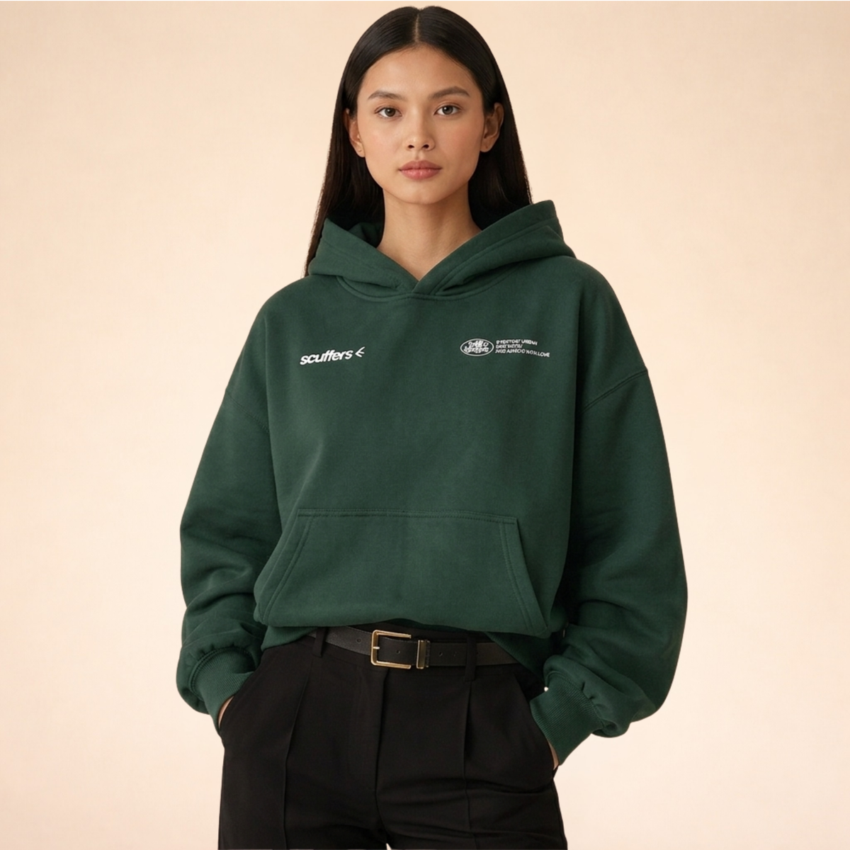 Women's Relaxed Fit Hoodie | Casual Everyday Pullover - Green